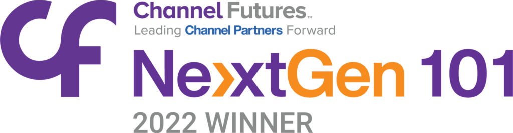 Logo of ChannelFutures NextGen 101 award in 2022.