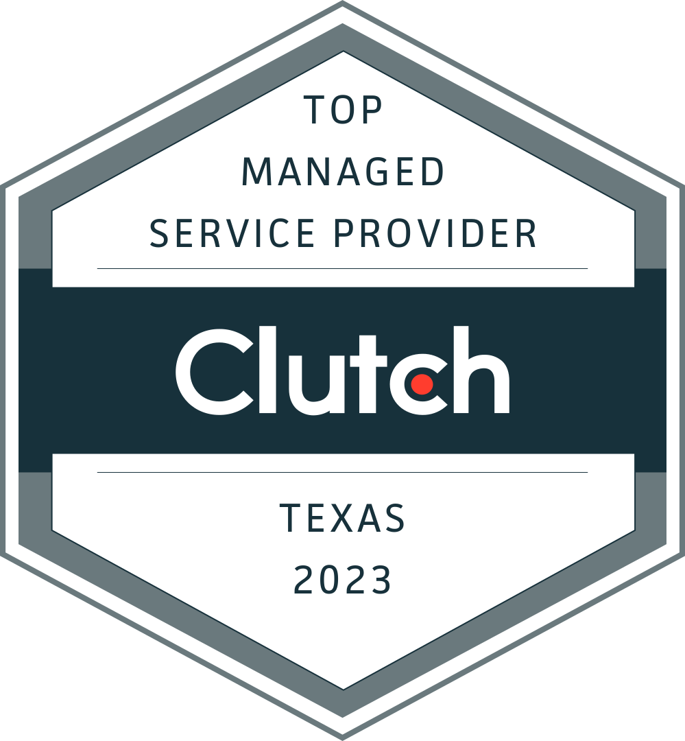 Award from Clutch for Top Managed Service Provider in Texas in 2023.