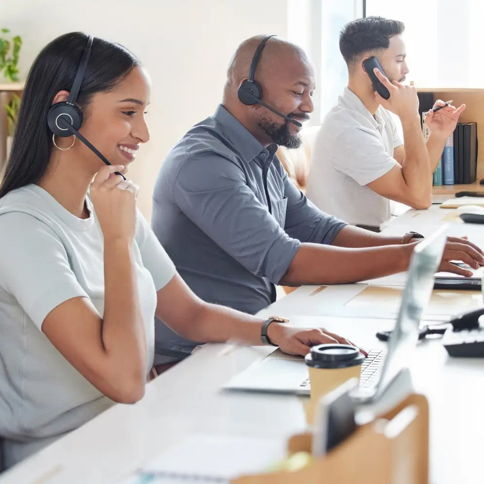 Small business team using IT tools