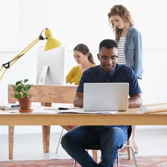 IT expert providing remote cybersecurity support